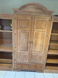Real Wood 3 piece wall unit
