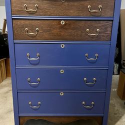 Vintage Solid Oak Dresser Refinished 