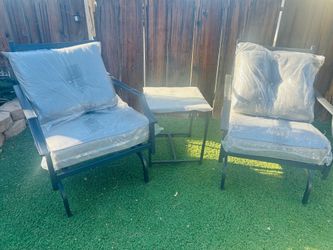Metal outdoor set of 3 pcs