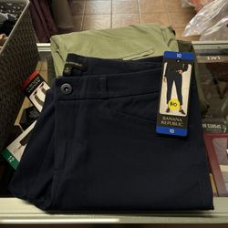 Women’s Banana Republic Slim Straight Cropped Pant