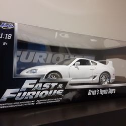 Fast And Furious Brian's Toyota Supra 1:18 Diecast 
