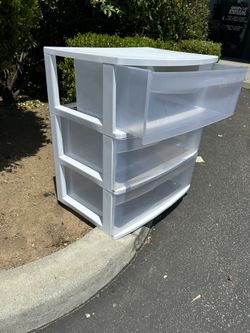 Plastic cabinets. # 2 cabinets.