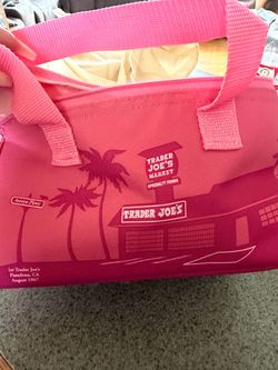 Trader Joe's Pink Insulated Lunch Bag