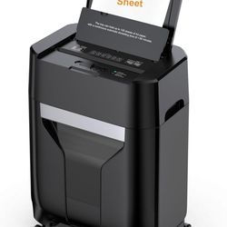 ☆ 120-Sheet Auto Feed Paper Shredder, 40 Min Non-Stop, Shredders for Home Office Heavy Duty, P-4 Ultra Security Shredder for Home Office, Cross-Cut wi