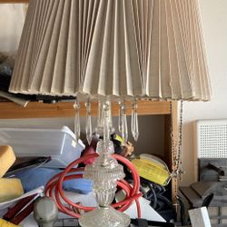 Antique Crystal Lamp