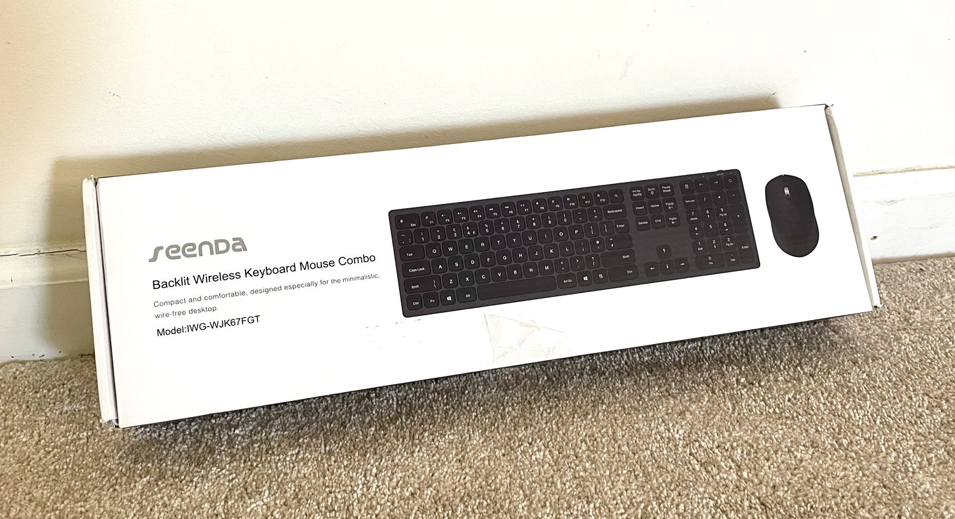 Seenda Backlit Wireless Keyboard And Mouse