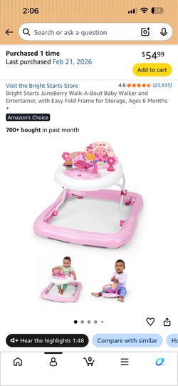 Baby Walker for Girl