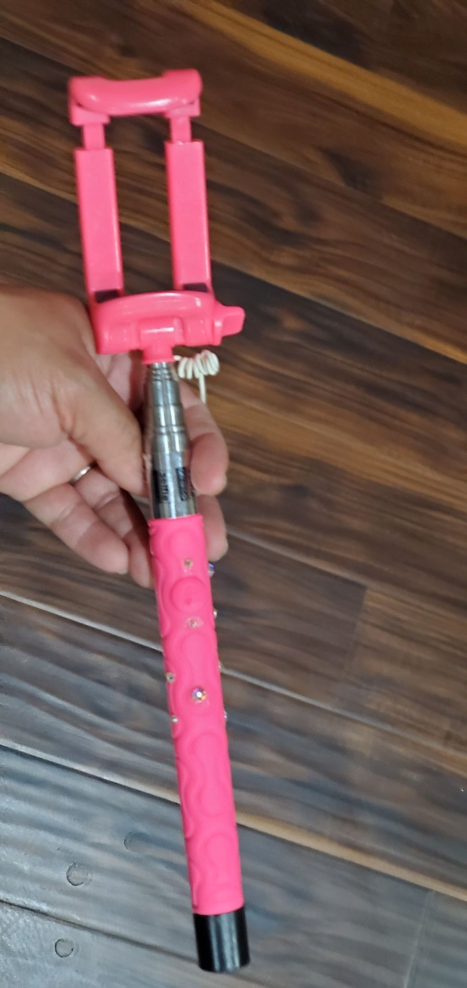 Selfie stick with Rhinestones
