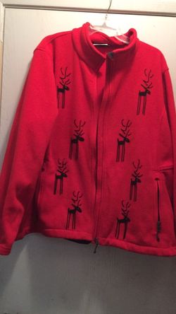 Red fleece jacket