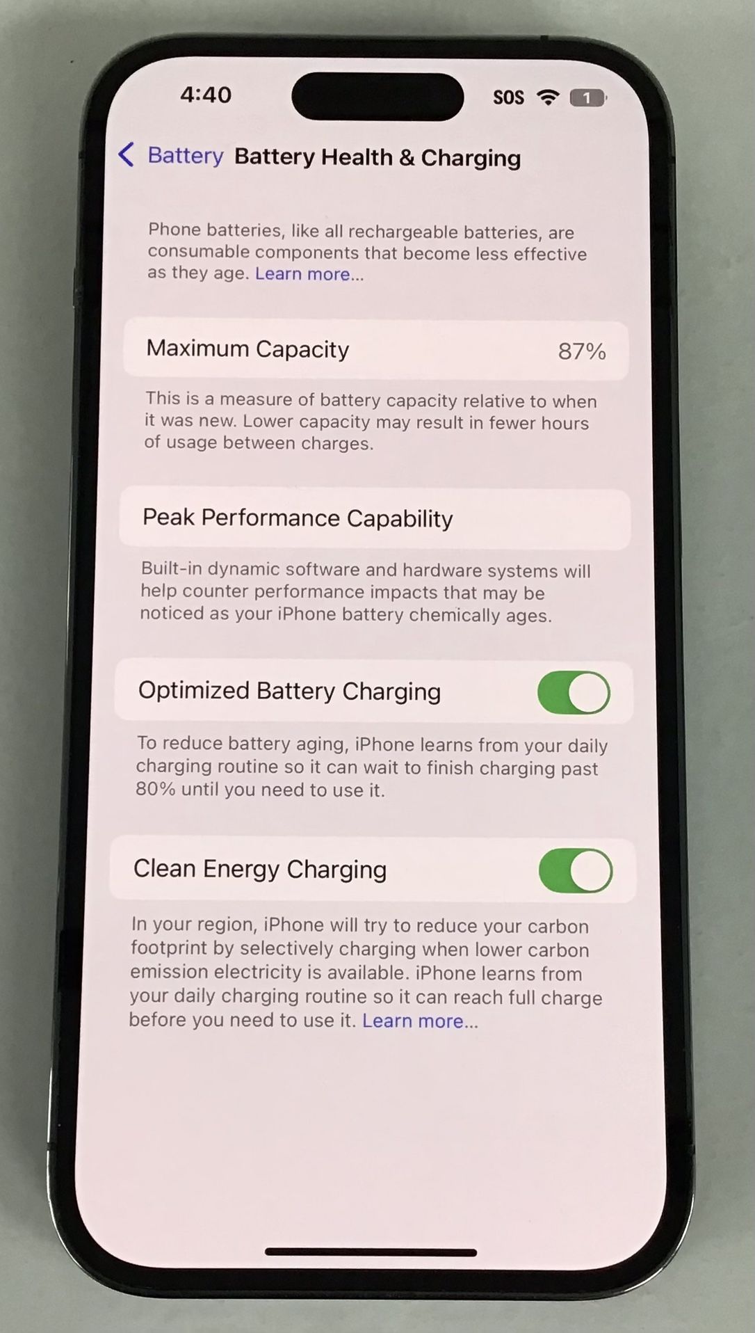 Apple iPhone 14 Pro 128GB Unlocked 87% Battery Health iphone 14