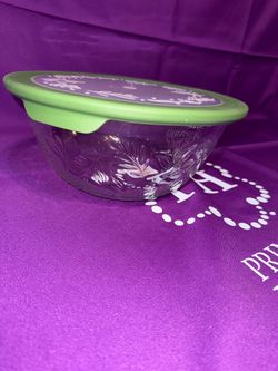 Princess House Wildflower Medium Serving Bowl Tazón mediano para servir Wildflower Princess House
