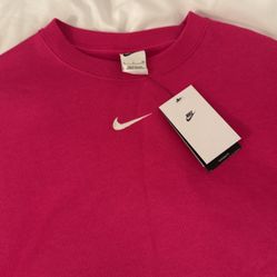 Nike Crew neck Women Pink oversized 