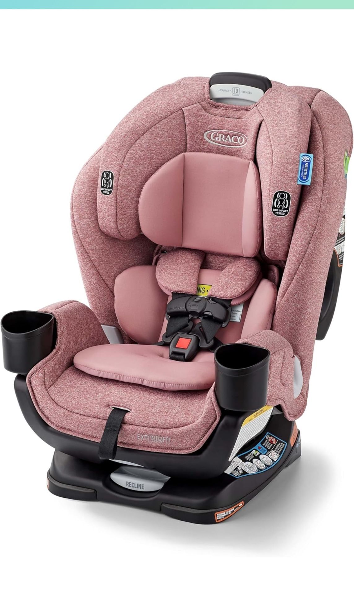 Graco Extend2Fit 3-in-1 Convertible Baby Car Seat, Rear and Forward Facing, Adjustable Extension Panel for Extra Legroom, Talia
