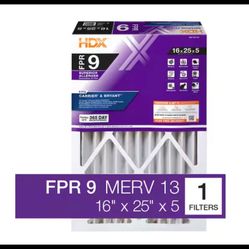 HDX 16 in. x 25 in. x 5 in. Carrier Replacement Pleated Air Filter FPR 9, MERV 13