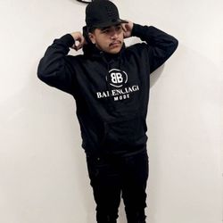 Black Hoodie Sizes Medium, Large & XL 