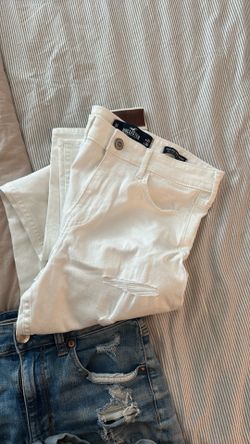 Hollister white jeans new