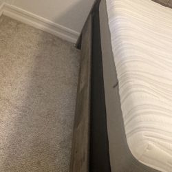 Queen Mattress, Box Spring And Bed Frame 