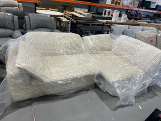 New- Boneless Modular Sectional Sofa Couch Beige