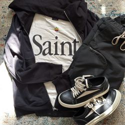 Rick Owen Mountain Zipup, Rick Owen Vans, Saint Micheal Tee Available For Purchase