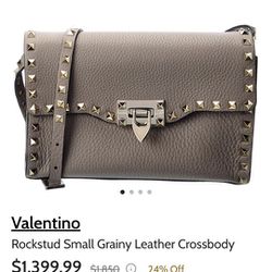 Valentino Garavani  Rock Stuff  Leather Crossbody.