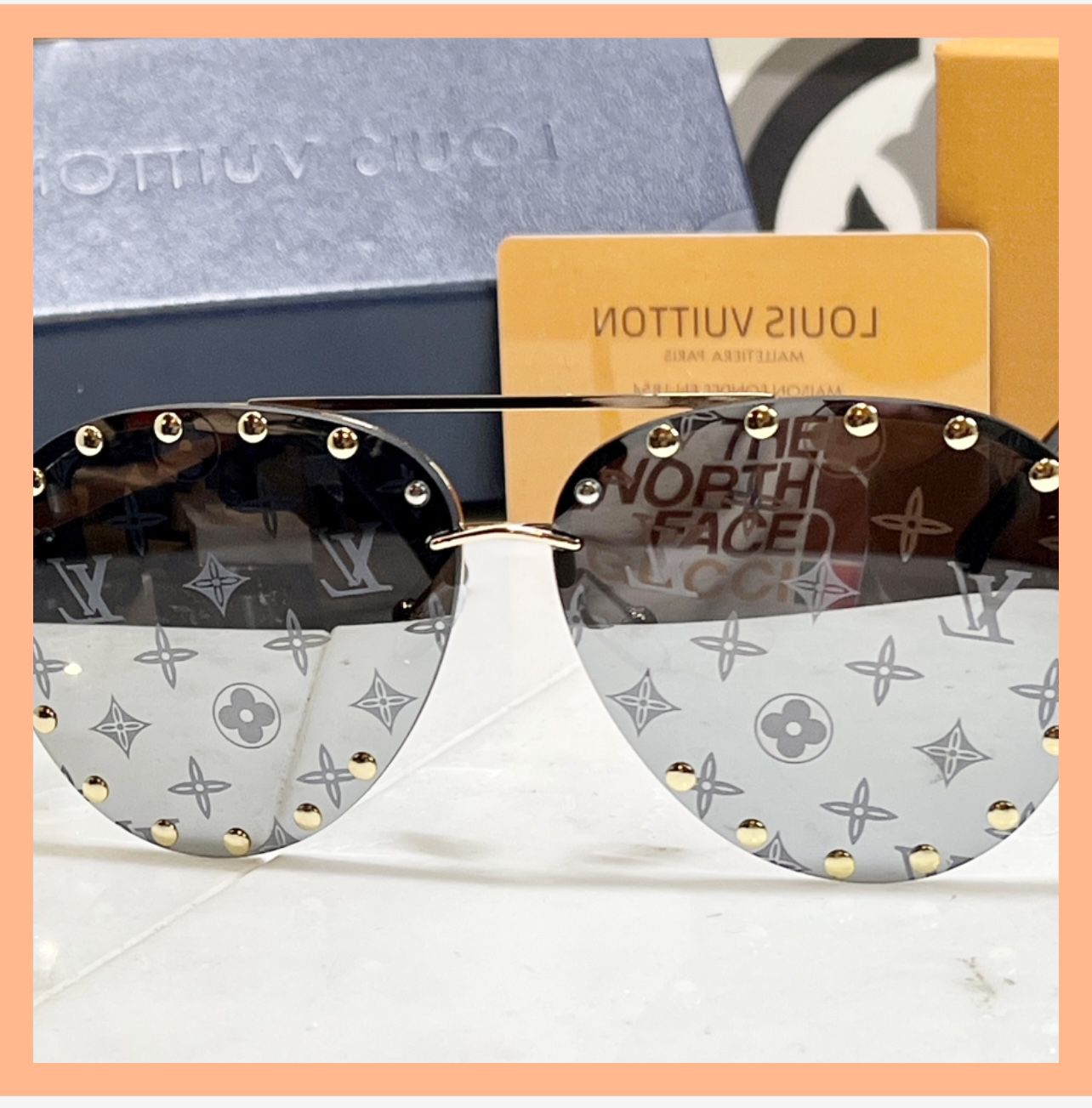 Brand New Super Luxury Aviator Sunglasses With Lithograph Lens 