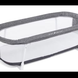 Baby Delight Snuggle Nest Bassinet, Portable Baby Bed, For Infants 0 – 5 Months, Charcoal Tweed  Open box item   INVENTORY NUMBER: 101  P