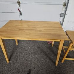 Table and Bar Stool