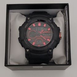 Activa X Invicta Essentials Digital Mens Watch 50 mm Black & Red New In Box