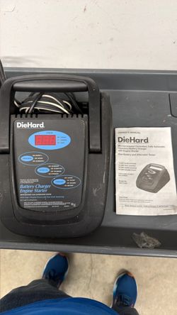 Battery charger and engine starter