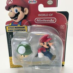 World of Nintendo Mario with Bonus Mushroom Figure – Jakks Pacific