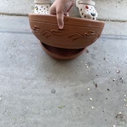 Pretty clay pot