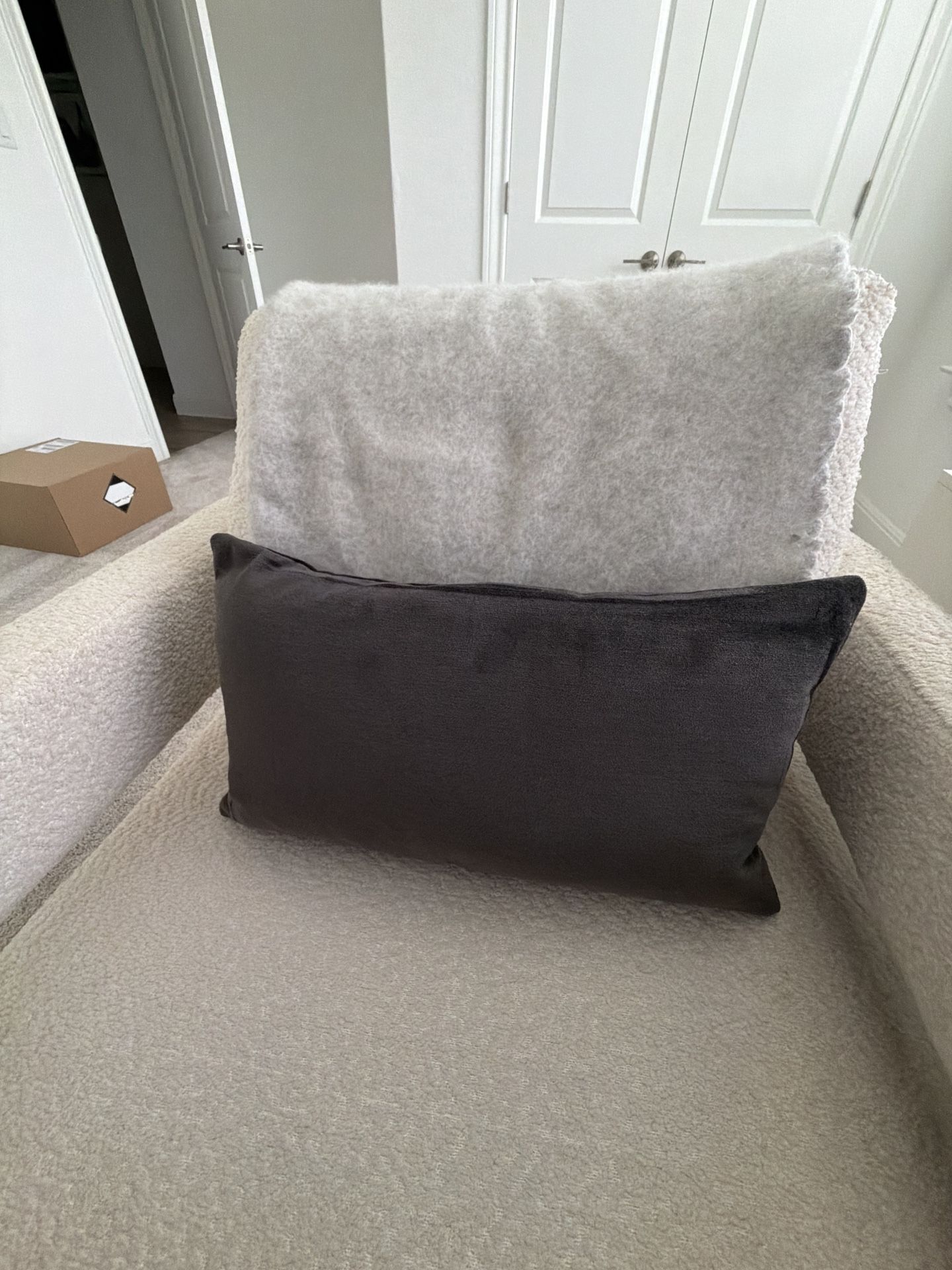 Grey Velvet Pillow