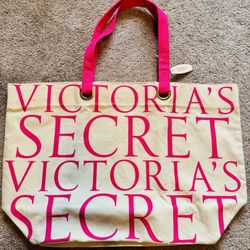 Victoria’s Secret Pink Khaki Tote Bag