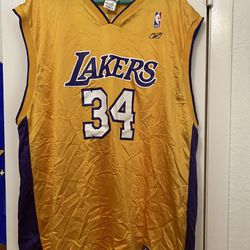 Vintage Reebok NBA Los Angeles Lakers Shaquille O’Neal Jersey Men Size 2XL 