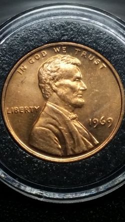 1969 P Lincoln Memorial Cent Doubling on date RD