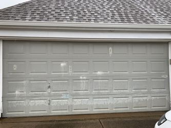 Garage door.