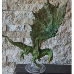 Dragon Adult Green Dragon Figure,12" Tall.