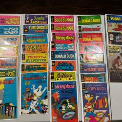 Whitman And Golden Key Disney Comics From 1960s And 1970s