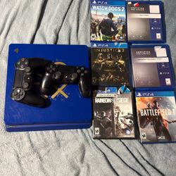 PS4 With Games And 2 Controllers