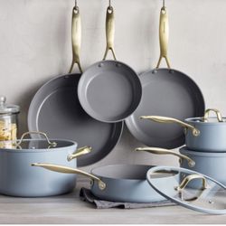 GreenPan Jewel Ceramic Non-Stick 11-Piece Cookware Set New 