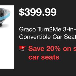 Graco Turn2Me 3-in-1 Rotating Convertible Car Seat - Manchester