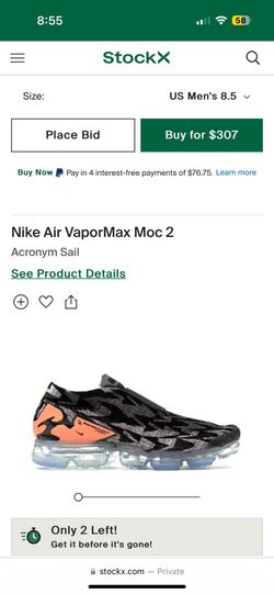 Nike Air VaporMax Moc 2 Acronym Sail