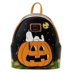 New Loungefly Peanuts Snoopy Great Pumpkin Backpack Halloween Glow In The Dark 