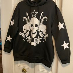 Women’s Hoodie Large Skull
