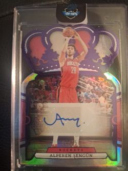 🔥 2023-24 Panini Crown Royale Alperen Şengün Auto 4/25 – Future All-Star! 🔥