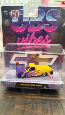 M2 Machines collectible toy OBS Vibes 1990 Chevrolet C1500 Silverado 1:64