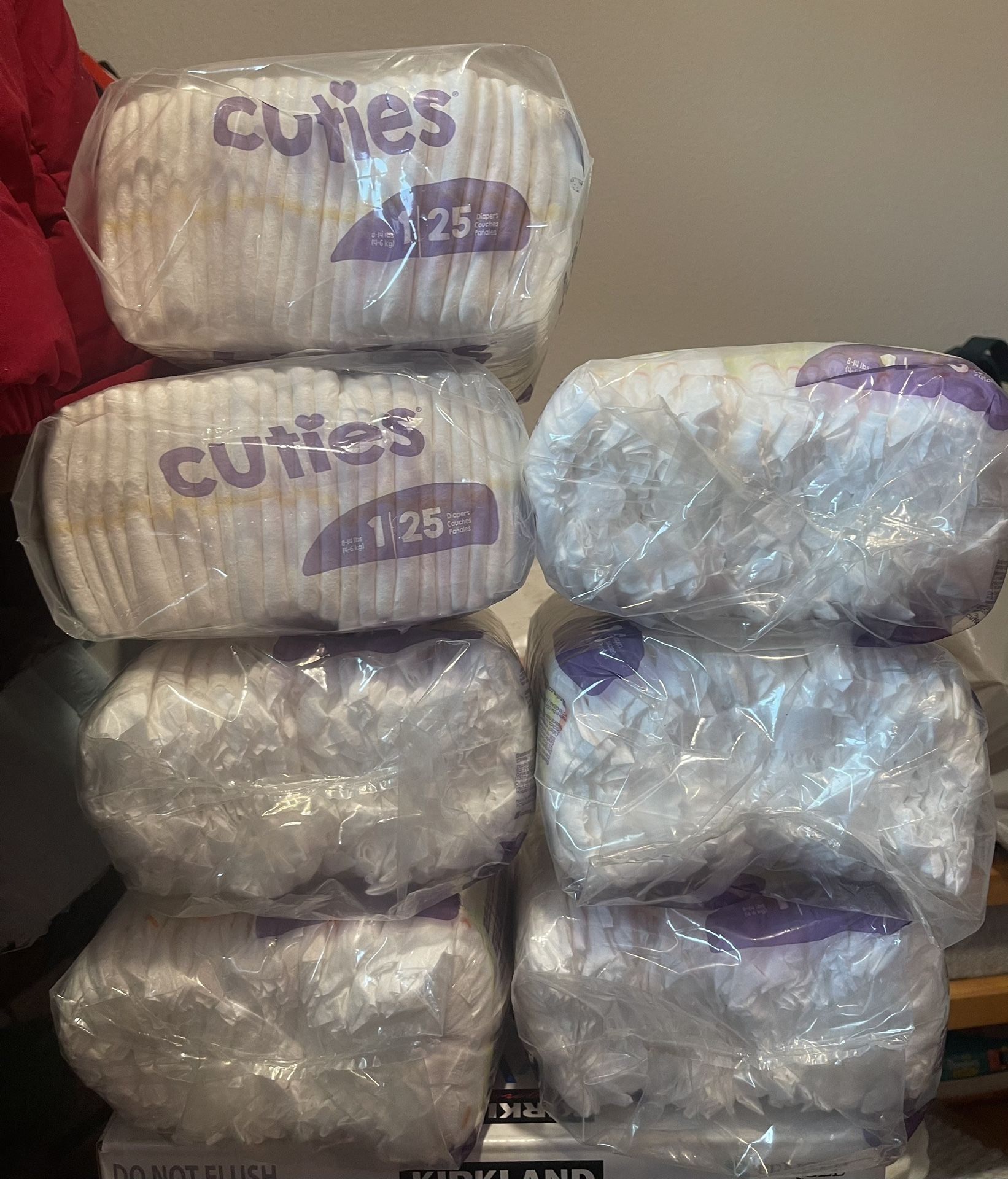 Cuties Size 1 Diapers