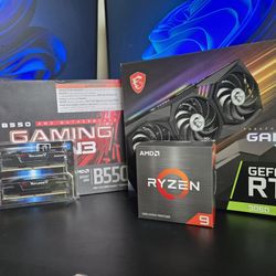 PC Parts for Sale – RTX 3060 + Ryzen 9 + B550 + 32GB RAM