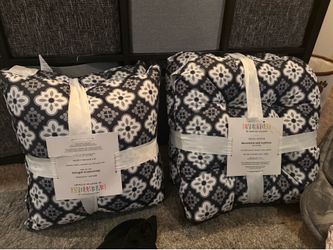 Patio chair cushions (2)  and pillows (2)