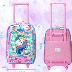 Kids Rolling Backpack Luggage New In Box